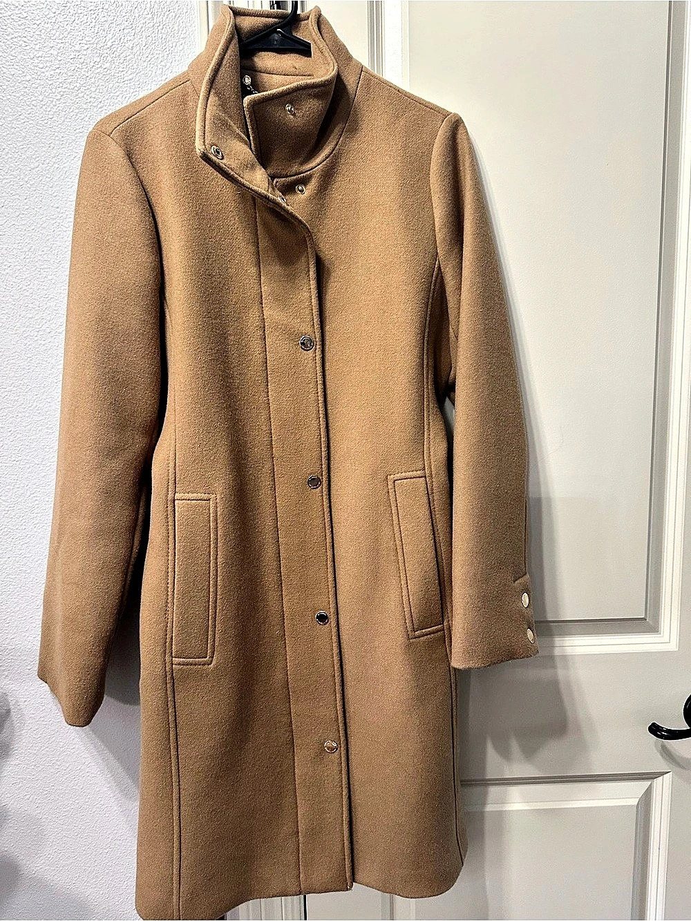 Michael Kors Wool-Style Belted Coat in Brown Like New